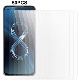 50st för Asus Zenfone 8 skärmskydd i härdat glas 0,3 mm 2,5D Arc Edge Clear Phone Screen Guard