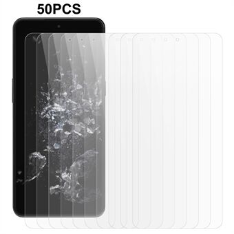 50 st för OnePlus 10T 5G / ACE Pro 5G genomskinlig skärmfilm 0,3 mm 2,5D Arc Edge Skärmskydd i härdat glas