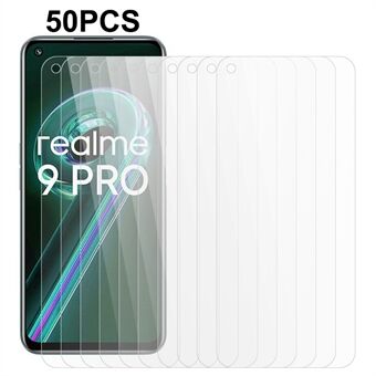 50 st / set för Realme 9 Pro / V25 / OnePlus Nord CE 2 Lite 5G skärmskydd 0,3 mm 2,5D Arc Edge HD härdat glasfilm