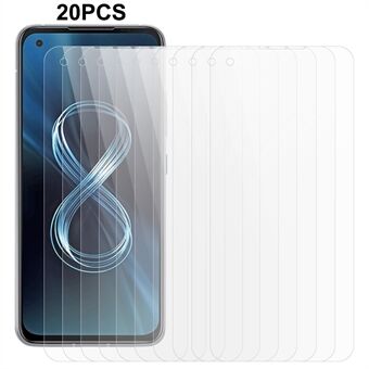 20st/set för Asus Zenfone 8 härdat glas Anti- Scratch skärmskydd 0,3 mm 2,5D Arc Edge Screen Film