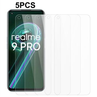 5 st / set för Realme 9 Pro / V25 / OnePlus Nord CE 2 Lite 5G Skärmskydd 2.5D Arc Edge 0.3mm HD Mobiltelefon Skärmfilm av härdat glas