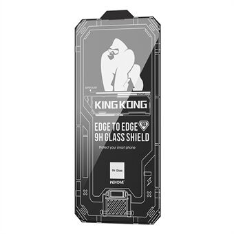 WEKOME King Kong Vacha-serien för iPhone 14 Pro Max Skärmskydd 9D Böjd HD Hög Aluminium-silikon Glas Anti- Scratch