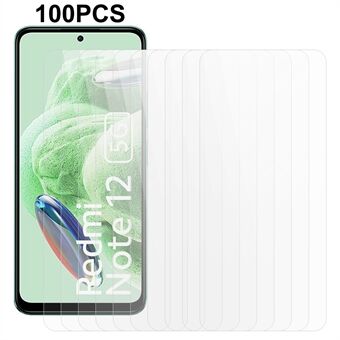 100 st för Xiaomi Redmi Note 12 5G (Kina) / (Indien) / (Global) / Poco X5 5G härdat glasfilm HD skärmskydd