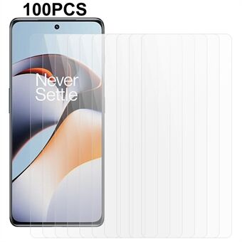 100 st skärmskydd för OnePlus ACE 2 5G / 11R 5G, genomskinligt härdat glas, splittersäker film