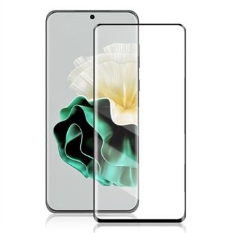 AMORUS för Huawei P60 / P60 Pro telefon helskärmsskydd 3D krökt sidenutskrift Full lim härdat glasfilm