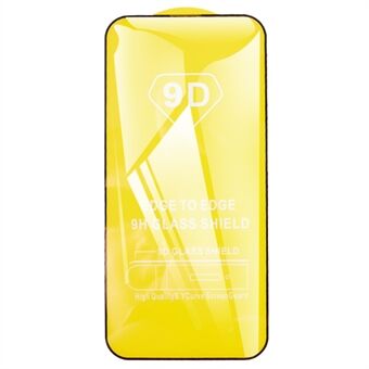 För iPhone 15 Plus Touch Sensitive Screen Protector 9D Sidolim Fullt skydd härdat glasfilm