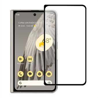 AGC Glass Skärmskydd för Google Pixel Fold, Full Lim Black Edge Full Cover Telefon Skärm Film