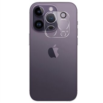 För iPhone 15 Pro Skärmskydd i härdat glas Anti-fingeravtrycksfilm + kameralinsskydd