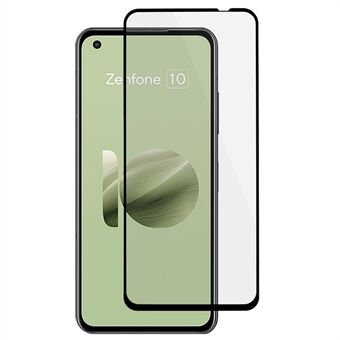 För Asus Zenfone 10 5G Silk Printing Härdat glasfilm Full Glue Phone Helskärmsskydd