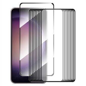 ENKAY HAT Prince 10st för Samsung Galaxy S23 FE Silk Printing Screen Protector 0.26mm 9H High Aluminium-silikon Glas Heltäckande 2.5D Film