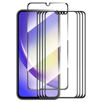 ENKAY HAT Prince 5st hög aluminium-silikon glasfilm för Samsung Galaxy A25 5G Silk Printing 9H 2.5D skärmskydd