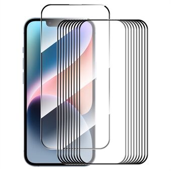 ENKAY HAT Prince 10st för iPhone 15 Plus Anti- Scratch klar film 9H 2,5D 0,26 mm högt aluminium-silikon glas skärmskydd
