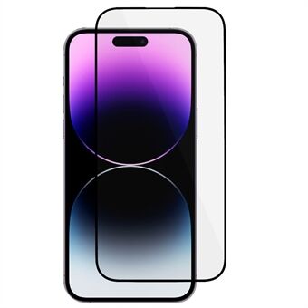 För iPhone 15 Pro Max galvaniserat sidentryck Full täckande skärmskydd Hellim härdat glasfilm