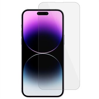 För iPhone 15 Pro Max 2.5D Arc Edge Skärmskydd Transparent High Aluminium-silikon glasfilm