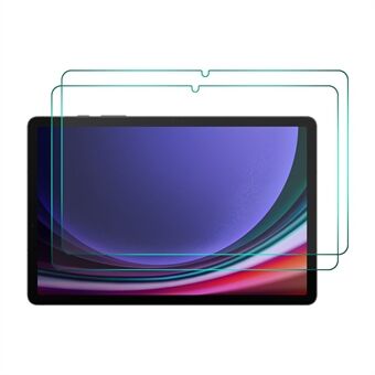 ENKAY HAT Prince 2st för Samsung Galaxy Tab S7 / S8 / S9 0,33 mm skärmskydd 9H 2,5D högt aluminium-silikon glas tablettfilm