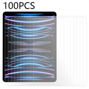 100PCS Skärmskydd för iPad Pro 11 (2018) / (2020) / (2021) / (2022) / iPad Air (2020) / (2022) , Scratch Härdat glas genomskinlig film