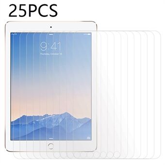 25 STK genomskinlig film för iPad Air (2013) / Air 2 / iPad 9,7-tum (2017) / (2018) / iPad Pro 9,7 tum (2016) , skärmskydd för surfplattor i härdat glas