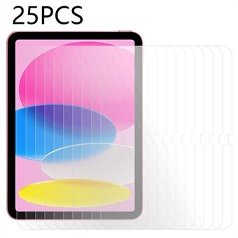 25 st för iPad 10.9 (2022) skärmskydd i härdat glas, surfplatta, skärmfilm genomskinlig