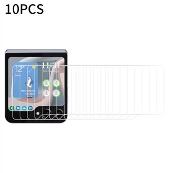 RURIHAI 10st för Samsung Galaxy Z Flip5 5G 0.18mm 2.5D Arc Edge Screen Protector High Aluminium-silikon glasfilm