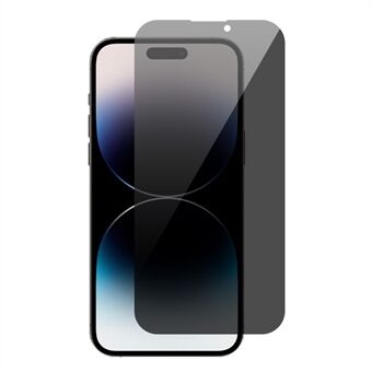 RURIHAI För iPhone 15 Pro Anti- Spy skärmskydd Helt skydd Högt aluminium-kisel glasfilm