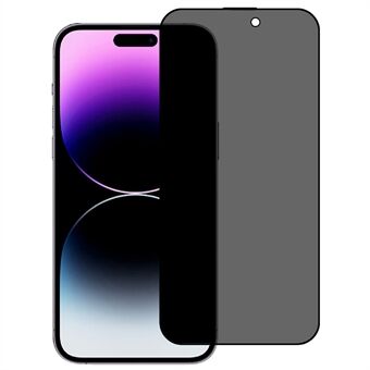 180 graders Spy för iPhone 15 Pro Max, helskärmsskydd i härdat glas, silketryck