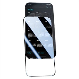 BENKS Hög Aluminium-silikon Glasskärmskydd för iPhone 15 Plus Anti-explosion Ultra Klar Skärmskyddsfilm