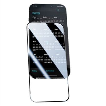 BENKS 0.3mm hög aluminium-silikon glas skärmskydd för iPhone 15 Pro Anti-spion represistent skärmskyddsfilm