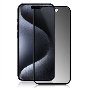 MOCOLO Anti-Spy Screen Protector för iPhone 15 Pro Full Glue 3D Arc Edge härdat glas skärmskydd.