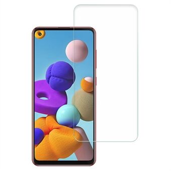 AMORUS 2.5D Arc Edge Mobiltelefon Skärmskydd för Samsung Galaxy A21s, Ultra Clear 9H hårdhet Hög aluminium-silikon glasfilm
