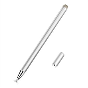 JD02 Universal 2-i-1 rund skiva / tyg pennspets Kapacitiv Stylus Pen Tablettelefon Magnetisk Adsorptionslock Ritning Skriv Stylus Penna