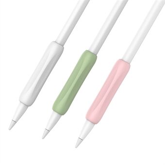 AHASTYLE PT113-1 Silikongrepp för Apple Pencil 1:a / 2:a generationens fodral, 3 st Stylus Pennfodral
