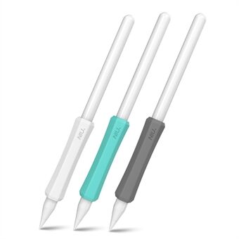 AHASTYLE LC03 3st/pack Mjuk silikonhållare för Apple Pencil 1:a / 2:a generationens Stylus Pencil Halkfritt skyddande skydd