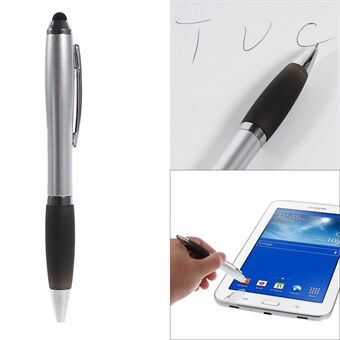 2-i-1 kapacitiv skärm Stylus Touch Pen + kulspetspenna för iPhone iPad Samsung Sony HTC etc.