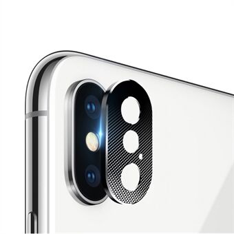 Kameralinsskydd metallskydd för iPhone X / XS  - Svart