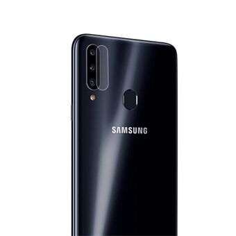 Skyddande kameralinsskydd i härdat glas för Samsung Galaxy A20s