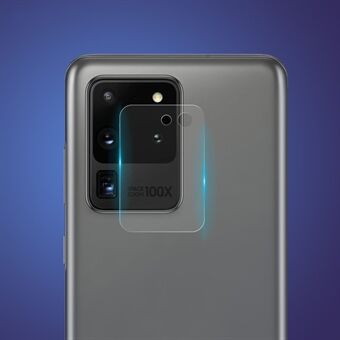 HAT- Prince 0,2 mm 9H 2,15D härdat glas Kameralinsskydd [Arc Edge] för Samsung Galaxy S20 Ultra