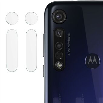 IMAK 2st/pack High Definition Glass Clear Kameralinsfilmer för Motorola Moto G8 Plus