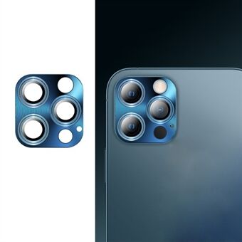 TOTU metallram + härdat glas kameralinsfilm för iPhone 12 Pro Max - Blå
