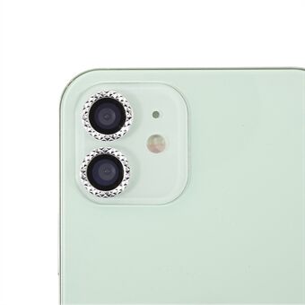 För iPhone 11 / iPhone 12 / iPhone 12 Mini Ultra Clear Rhinestone Dekor Glas Kameralinsskydd (2st / Set)