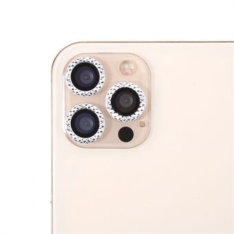 För iPhone 11 Pro Max / iPhone 11 Pro / iPhone 12 Pro Ultra Clear Rhinestone Dekor Glas Kameralinsskydd (3st/set)