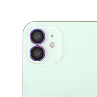 HD klar färgglad ram + kameralinsskydd i glas (2 st / set) för iPhone 11 / iPhone 12 / iPhone 12 Mini