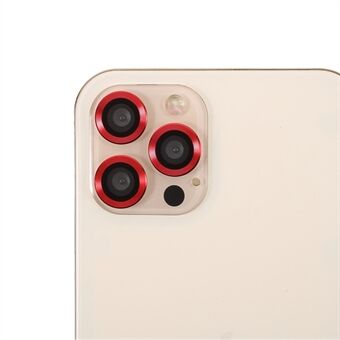 Monokrom design Ultraklar metall stötfångare Glas Kameralinsskyddsfilm (3st/set) för iPhone 11 Pro/ 11 Pro Max / 12 Pro