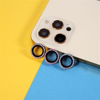 3 st Glitter Crystal Lens Protector Ram Cover Ring [Color Random] för iPhone 12 Pro Max