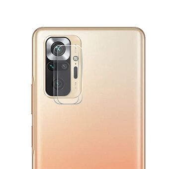 2st ENKAY Slitstark Ultra Clear kameralinsfilm för Xiaomi Redmi Note 10 Pro/ 10 Pro Max 0.2mm 9H 2.15D Arc Edge Tempered Glass Protector