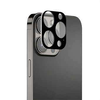 MOCOLO Silk Printing Kameralinsfilm för iPhone 13 Pro Max , 9H hårdhet Precise Cutout Härdat glas Kameralinsskydd - Svart