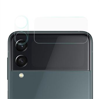 Härdat glas 3D-kameralinsfilm + Ultra Clear Back Screen Protector för Galaxy Z Flip3 5G