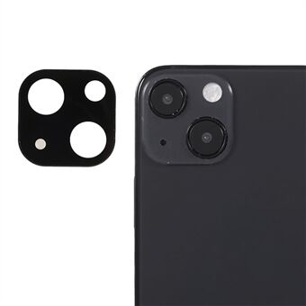 Kameralinsskydd i härdat glas Metallskydd Bumper Ring Ramskydd för iPhone 13 mini  - Svart