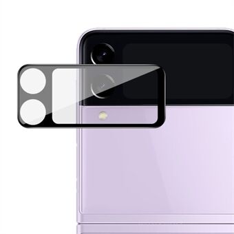 IMAK No-Bubble Scratch- Resistant Transparency Härdat glas Kameralinsskydd (svart version) för Samsung Galaxy Z Flip3 5G