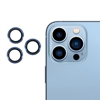 RURIHAI metallram härdat glas Kameralinsskyddsfilm för iPhone 13 Pro Max  / iPhone 13 Pro 