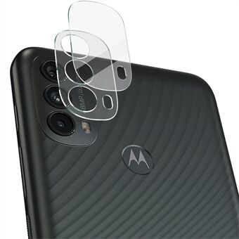 IMAK Anti-Scrach HD härdat glas Kameralinsskydd + Akryllinsskydd för Motorola Moto E30 / E40